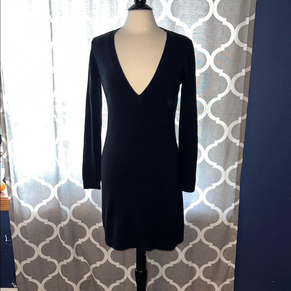 New York & Company Black Sweater Dress